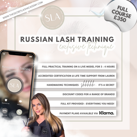 Eyelash Extensions - Russian Technique Course [DEPOSIT]